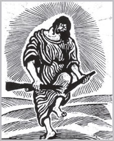 Christus zerbricht Gewehr