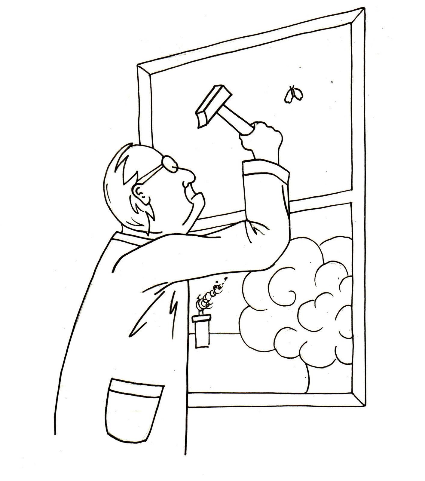 Karikatur Kollateralschäden